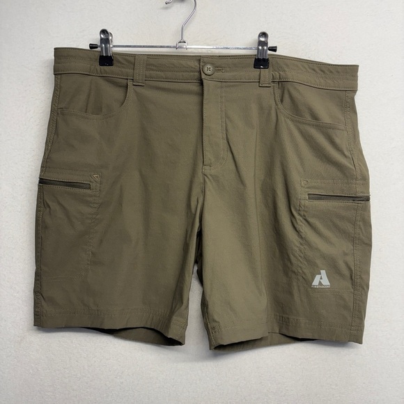 Eddie Bauer First Ascent Cargo Shorts Tan Women's 16 Nylon Stretch - Picture 1 of 7